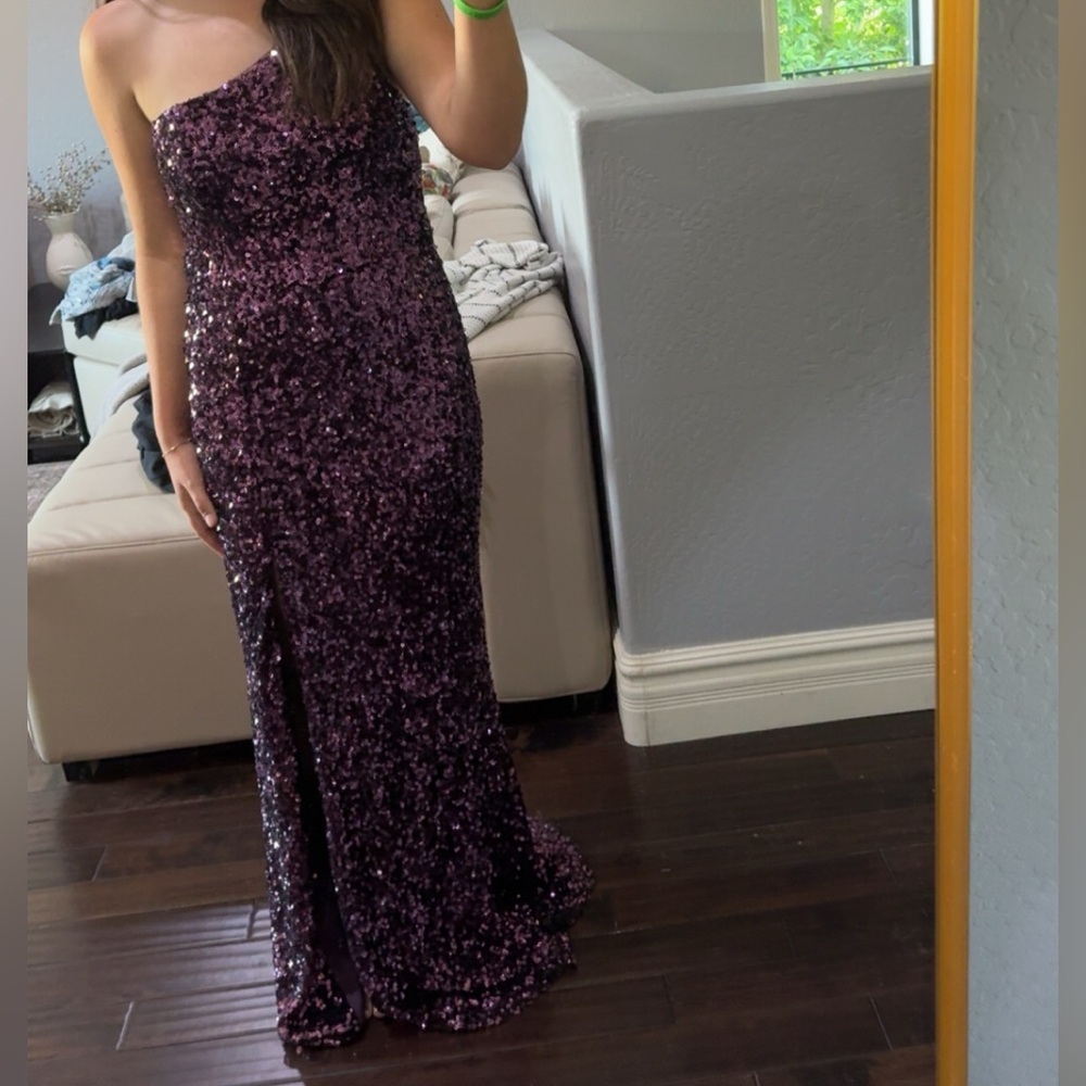 David’s bridal prom dress, comfortable, worn only once, slight wear on bottom